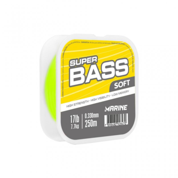 LINHA SUPER BASS (YELLOW) 17lbs 0.330mm 250m